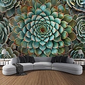 billige Mandala Teppe-mandala bohemske sukkulenter hengende billedvev veggkunst stor billedvev veggmaleri dekor fotografi bakteppe teppe gardin hjem soverom stue dekorasjon