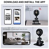 billiga IP-nätverkskamera för inomhus-mini wifi-kamera, 1080p hd spionkamera dold med ljud och video, minikamera med nattseende rörelsedetektering för utomhus/inomhus