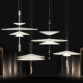 economico Luci Isola cucina-lampada a sospensione a led lampada a sospensione lampada in vetro acrilico metallo moderno lampadario a sospensione lampadari a soffitto camera da letto 85-265v