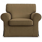 cheap Sofa Cover-Cotton 1 Seat Chair Sofa Cover with Cushion Cover , Replacement  Armchair Cover 1 Seat Couch Slipcover for Dogs, Replacement Sofa Furniture Protector  LITB PRIME cover Ektcover
