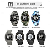 abordables Relojes digitales-SKMEI Hombre Reloj Digital Deportes Moda Reloj Casual Reloj de Muñeca Luminoso Cronómetro Despertador cuenta regresiva TPU Reloj