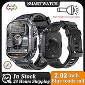 preiswerte Intelligente Armbänder-696 S320B Smartwatch 2.02 Zoll Smart-Armband Bluetooth Schrittzähler Anruferinnerung Schlaf-Tracker Kompatibel mit Android iOS Herren Freisprechanlage Nachrichterinnerung Step Tracker IP 67 44mm