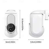 voordelige IP-netwerkcamera&#039;s voor binnen-Muur plug in camera wifi 360 1080p mini surveillance home security bescherming nachtzicht led lamp licht ip camera&#039;s