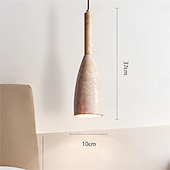cheap Island Lights-LED Pendant Light Minimlist  Stone Nordic Hanging Light 1-Light 10 cm Bedroom Dining Room 110-240V