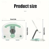 abordables Supports de téléphone-Support de téléphone en acrylique pour tablette, double barre pliable, support de bureau, rotation à 360 degrés, support de dissipation thermique