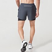 Χαμηλού Κόστους Σορτς Τρεξίματος-Ανδρικά Pantaloni Scurți de Alergat Σορτς γυμναστικής Φούτερ Τσέπη 2 σε 1 Ελαστική ζώνη μέσης Κοντά Παντελονάκια ΕΞΩΤΕΡΙΚΟΥ ΧΩΡΟΥ Αθλήματα &amp; Ύπαιθρος Αθλητικό Γρήγορο Στέγνωμα Ελαφρύ Moale