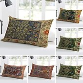 abordables style floral &amp; végétal-Housse de coussin décorative, 1 pièce, taie d&#039;oreiller douce pour coussin lombaire, pour chambre à coucher, salon, canapé, chaise, inspirée de William Morris