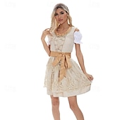 voordelige Dirndl-Oktoberfest Jurken Dirndl Dirndl-blouse Beiers hulp in de huishouding Duits München Weiden Doek in traditionele stijl Blouse