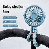 cheap Heating &amp; Cooling-Octopus Fan Easy to Carry Multi-Functional Folding Office Desktop Outdoor Camping Stroller Handheld Fan Baby Stroller Fan Hand Held Bicycle Portable FanVentilator Silent Outdoor Cooler Neck Fan