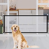cheap Window Screen &amp; Door Screen-Dog Gates Indoor Pet Isolation Net Folding Safety Door Guard, Pet Isolation Net, Dog Barriers, Magic Gate for Dogs, Safety Fence for Hall Doorway, Pet Isolation Net Indoor Outdoor