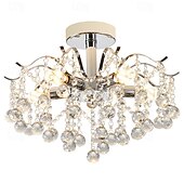 economico Lampadari-lampadario a led 42/50/60/80/100 cm 5/8/10/12/15 lampadina non inclusa finitura elettrolitica cristallo metallo stile moderno contemporaneo camera da letto sala da pranzo mini sospensione 110-240 v