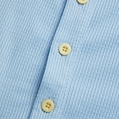 tanie Męska klasyczna koszulka polo-Męskie Teksturowany Koszula golfowa Codzienny Święto Klapa Krótki rękaw Moda Stary styl pieniędzy Równina Guziki Lato Wiosna Regularny Biały Jasnoniebieski Teksturowany