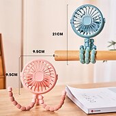 cheap Heating &amp; Cooling-Octopus Fan Easy to Carry Multi-Functional Folding Office Desktop Outdoor Camping Stroller Handheld Fan Baby Stroller Fan Hand Held Bicycle Portable FanVentilator Silent Outdoor Cooler Neck Fan