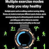 preiswerte Smartwatch-696 HK98 Smartwatch Fitness Tracker EKG PPG Bluetooth-Anruf Erinnerung Android iOS IP67 48mm 1.43&quot;