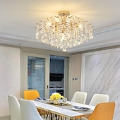 levne Lustry-led lustr 42/50/60/80/100 cm 6/10/12/14/16 hlavová žárovka není součástí galvanizovaného provedení křišťálový kov moderní moderní styl ložnice jídelna mini přívěsek 110-240v