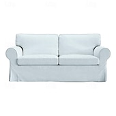 cheap Sofa Cover-2 Seat Sofa Cover or  2 Seat Sofa Bed Cover with Cushion Covers and Backrest Covers For Ektorp Couch Slipcover Washable Furniture Protector  LITB PRIME cover Ektcover