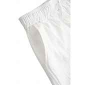 cheap Holiday-Men&#039;s Shorts Linen Shorts Summer Shorts Beach Shorts Pocket Drawstring Elastic Waist Plain Comfort Breathable Short Casual Daily Holiday Fashion Classic Style White Army Green