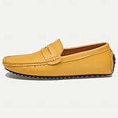 economico Semi-formale-Per uomo Mocassini e Slip-Ons Mocassini comodi Penny Loafers Di pelle Comodo Antiscivolo Mocassino Argento Nero Bianco