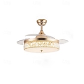 cheap Ceiling Fan Lights-LED Ceiling Fan Ceiling Hanging Globe Over Table 1-Light 90/105cm Single Design  3-Color-Light Metal Electroplated Modern Nordic Style Bedroom 110-240V