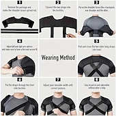 cheap Braces &amp; Supports-Double Shoulder Brace Sports Rotator Cuff Support Brace Belt, Double Elastic Adjustable Bandage Cross Compression for Men and Women for Back Pain