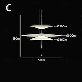economico Luci Isola cucina-lampada a sospensione a led lampada a sospensione lampada in vetro acrilico metallo moderno lampadario a sospensione lampadari a soffitto camera da letto 85-265v