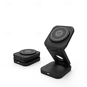 cheap Wireless Chargers-Wireless Charger 15 W Output Power Wireless Charging Station CE Certified Fast Wireless Charging MagSafe Universal For iPhone 14/13/12/11 Pro Max Universal Cellphone Gear Fit 2 R360 Apple Watch