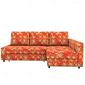 economico Copridivano-Copertura per divano letto 100% cotone coperture quilted floreali colorate con braccioli