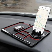 お買い得  車載ホルダー-シリコン製 車用滑り止めマット オートフォンホルダー 滑り止め 粘着性 滑り止め ダッシュフォンマウント 駐車番号カード 車用パッド マット ガジェット