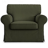 cheap Sofa Cover-Cotton 1 Seat Chair Sofa Cover with Cushion Cover , Replacement  Armchair Cover 1 Seat Couch Slipcover for Dogs, Replacement Sofa Furniture Protector  LITB PRIME cover Ektcover