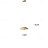 cheap Island Lights-LED Pendant Light  Kitchen Island Pendant Lamp 1-Light 30 cm Single Design Metal Painted Finishes Modern Nordic Style Bedroom Dining Room 110-240V