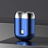 お買い得  その他クリーニング用品-男性用ミニ電動旅行用カミソリ USB充電式カミソリ 洗える刃 顔用 ひげ用カミソリ ポケット 車用 家庭用カミソリ