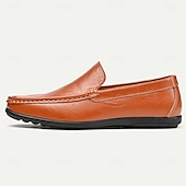 economico Casuale-Per uomo Mocassini e Slip-Ons Mocassini comodi Penny Loafers Di pelle Comodo Antiscivolo Mocassino Marrone chiaro Marrone scuro Nero