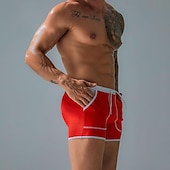 economico Costumi da Bagno per Uomini-Per uomo Boxer da surf Pantaloncini da mare Boxer da mare Collage A cordoncino Vita elastica Color Block Comfort Asciugatura rapida Breve Per eventi Spiaggia Fine settimana Di tendenza Informale