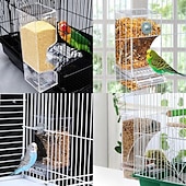 levne pozorování ptáků a divoké zvěře-automatické krmítko pro ptáky bez nepořádku, automatické průhledné krmítko pro ptáky bez rozlití - box na krmení proti stříkající vodě a nepořádku