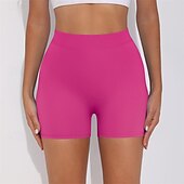 cheap Yoga Shorts &amp; Bikers-Women&#039;s Gym Shorts Yoga Shorts Workout Shorts High Waist Yoga Gym Workout Pilates Shorts Black White Royal Blue Sports Activewear Stretchy Slim