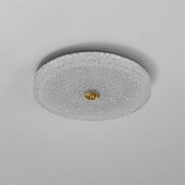 billige Taklamper-led taklampe 40 cm rund krystall 3-farget lys starlight taklampe soveromslampe taklampe for stue korridor 110-240v