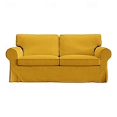 cheap Sofa Cover-2 Seat Sofa Cover or  2 Seat Sofa Bed Cover with Cushion Covers and Backrest Covers For Ektorp Couch Slipcover Washable Furniture Protector  LITB PRIME cover Ektcover
