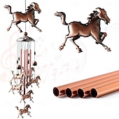 cheap Wall Sculptures-Pure Hand-Made Copper Wind Chimes,Animals Wind Chimes for Outside Clearance Copper Windchimes Outdoors Patio Decor House Warming Gifts Outdoor Wind Chimes Garden Decor for Outside Porch Yard Decoratio