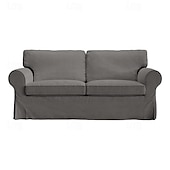 cheap Sofa Cover-2 Seat Sofa Cover or  2 Seat Sofa Bed Cover with Cushion Covers and Backrest Covers For Ektorp Couch Slipcover Washable Furniture Protector  LITB PRIME cover Ektcover