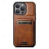 levne Pouzdra pro iPhone-Obal na telefon pro iPhone 16 iPhone 15 Pro Max Plus iPhone 14 13 12 11 Pro Max Plus zadní kryt s držákem magnetickým pro karty retro TPU PC PU kůže