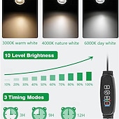 baratos Luzes de rua-luz led spot interface usb escurecimento ajuste de cor holofote cronometrado luz quente luz branca luz de projeção luz de projeção de plantas de interior iluminação decoração atmosfera luz planta