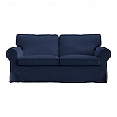 cheap Sofa Cover-2 Seat Sofa Cover or  2 Seat Sofa Bed Cover with Cushion Covers and Backrest Covers For Ektorp Couch Slipcover Washable Furniture Protector  LITB PRIME cover Ektcover