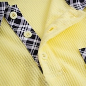 economico Polo Classico da Uomo-Per uomo Polo commerciale Camicia da golf Golf Ufficio Informale Bavero Classico Manica corta Essenziale Moderno Color Block Collage Pulsante Primavera estate Standard Giallo Chiaro Bianco latte Kaki