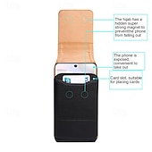 cheap Universal Phone Bags-Men Cellphone Loop Holster Case Belt Waist Bag Props PU Leather Purse Phone Wallet Vintage Belt Mobile Phone Protective Sheath