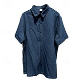 billige skjorte for menn-Herre Skjorte Sommerskjorte Uformell skjorte Strandskjorte Skjorte med knapper Svart Rosa Navyblå Lyseblå Kortermet عادي Aftæpning Feriereise Hawaiisk Klær Polyester Mote Fritid Bekvem