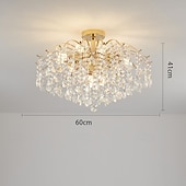 levne Lustry-led lustr 42/50/60/80/100 cm 6/10/12/14/16 hlavová žárovka není součástí galvanizovaného provedení křišťálový kov moderní moderní styl ložnice jídelna mini přívěsek 110-240v
