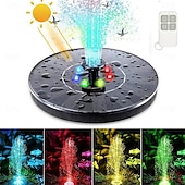 cheap Underwater Lights-Solar Fountain Water Pump with color LED Lights for Bird Bath Floating Garden Pond Tank Solar Pump