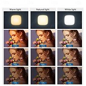 abordables Lampes annulaires-Lumière de remplissage de poche rechargeable, lumière douce pour selfie, clip de lumière de téléphone portable à LED pour téléphone, appareil photo, ordinateur portable, vlog de conférence de maquillage