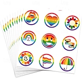 olcso Pride felvonulás dec-szivárvány fesztivál büszkeség hónap elvtársak 180db ajándék levél pecsét matricák dekoratív kellékek parti kellékek