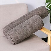 economico Copricuscini per cuscini decorativi-Rotolo di copertura per cuscino con collo rotondo, cuscino di supporto cervicale, copertura per sollievo dal dolore al collo, copertura per cilindro per dormire, sedia, auto, divano
